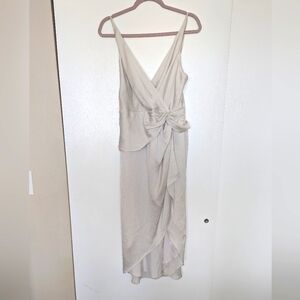 Express Cream High Low Dress